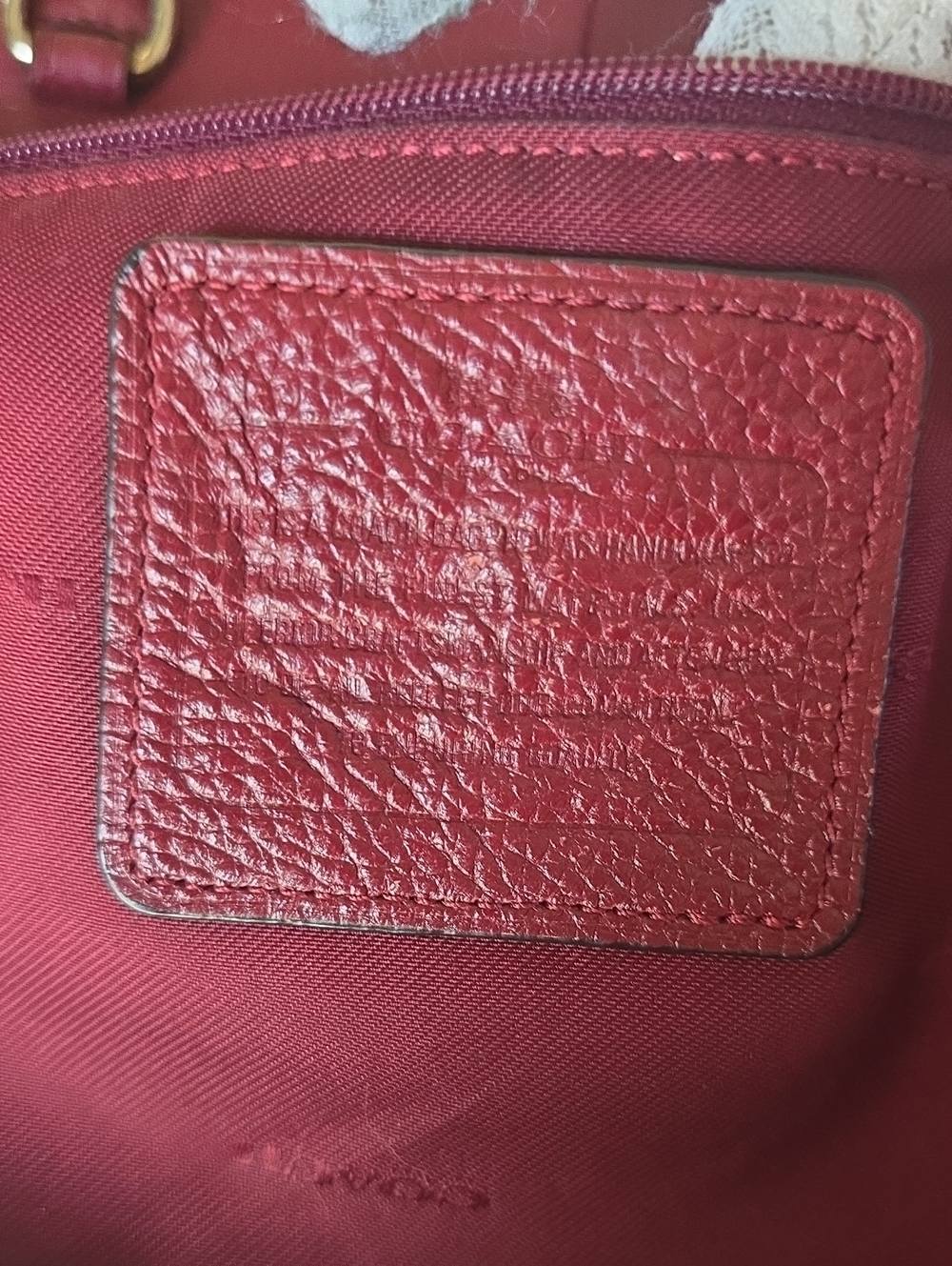 Coach Kelsey Rasberry Pebbled Leather Shoulder Bag E1581-34340 - Picture 11 of 15